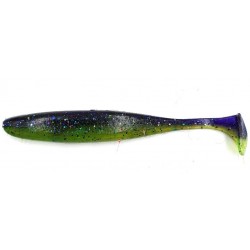 Силіконова приманка на хижу рибу, Taipan Easik, 3,0 дюйма, 10шт/уп, колір №16 Violet chartrease neon